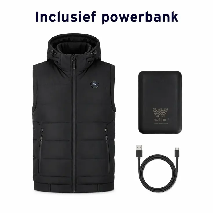 Verwarmde Bodywarmer met Capuchon - Vrouwen