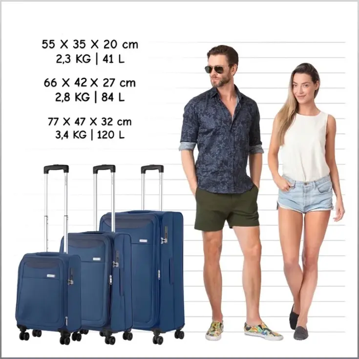 Air Zachte Kofferset S/M/L