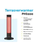 Staande terrasverwarmer infrarood 2000W