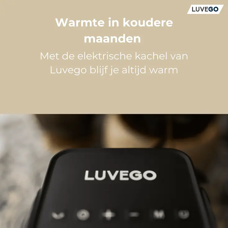 Luvego - Elektrische Kachel - Afstandsbediening