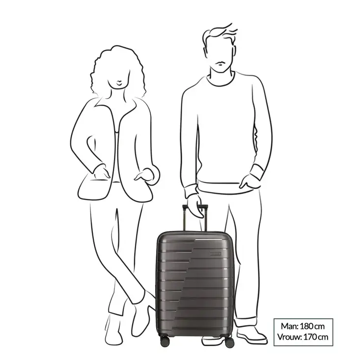 Air Base 4 Wiel Trolley M Expandable  | 71 L