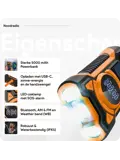 Noodradio met solar dynamo Bluetooth en powerbank