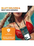 Waterdichte Telefoonhoesje 6.8" Zwart - Drijvend