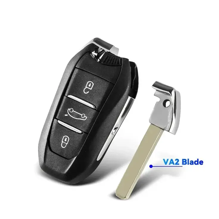 Smart key behuizing geschikt voor Peugeot/Citroen