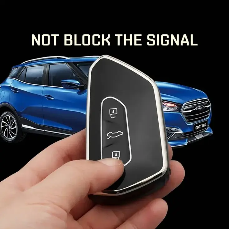 TPU Sleutelhoesje VW - Skoda - Seat Cupra goud G3