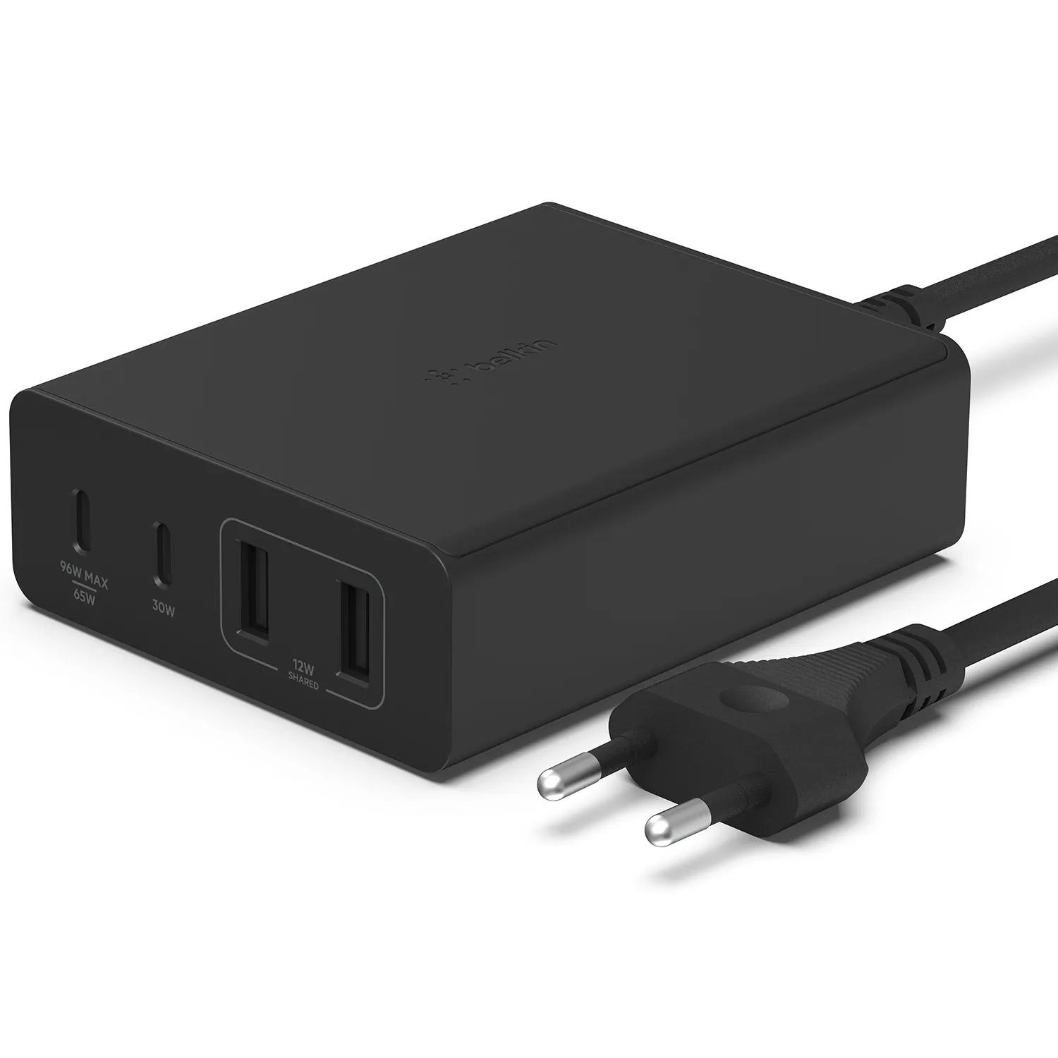 Belkin  4 Poorts Adapter  USB-A en USB-C  Zwart main product image