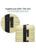 Reiskoffer XS ABS 29L met TSA-slot en 360° wielen
