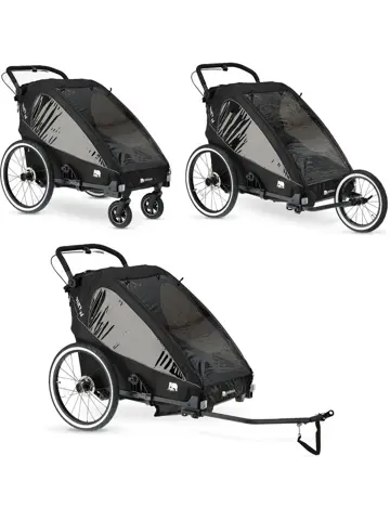 Luxe Fietskar V2 - 3-in-1 - Hardloopkinderwagen