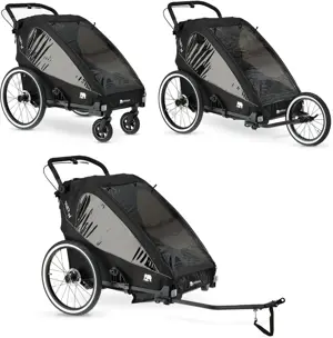 Luxe Fietskar V2 - 3-in-1 - Hardloopkinderwagen