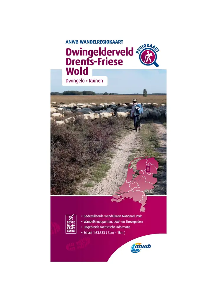 ANWB Wandelkaart Dwingelderveld - Drents Friese Wold