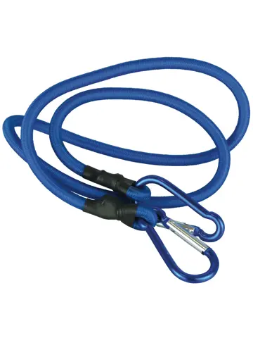 Enkele blauwe bagagebinder 100cm met haken