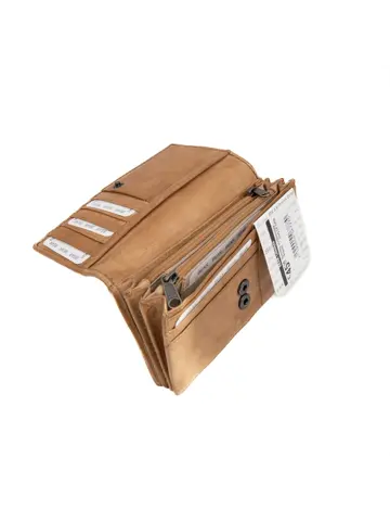 Brigitte - Leren overslag portemonnee - RIFD