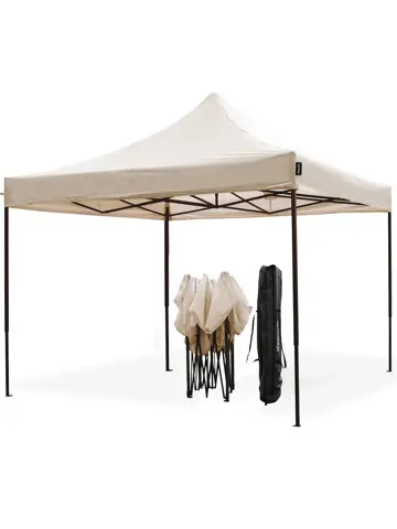 Partytent – 3x3 m – Easy-Up – Beige