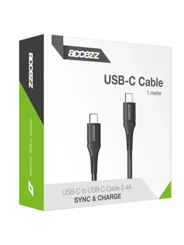 USB-C naar USB-C kabel 1 meter