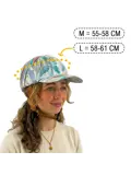 Vizorz SwitchCap fietshelm - Green Flower Cap