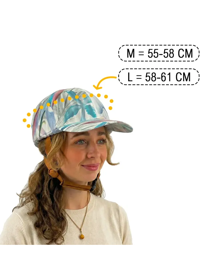 Vizorz SwitchCap fietshelm - Green Flower Cap