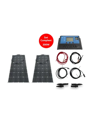 Bergproducts 200 watt flexibel zonnepaneelset