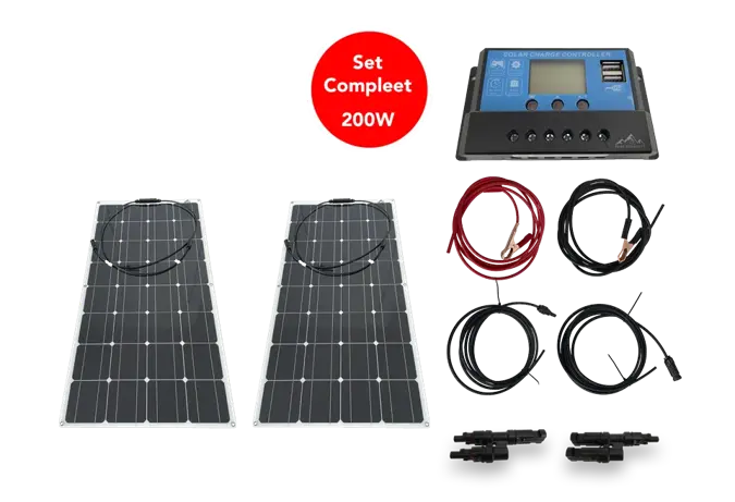 Bergproducts 200 watt flexibel zonnepaneelset