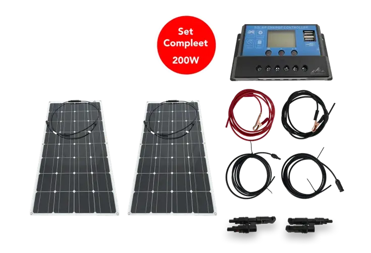 Bergproducts 200 watt flexibel zonnepaneelset