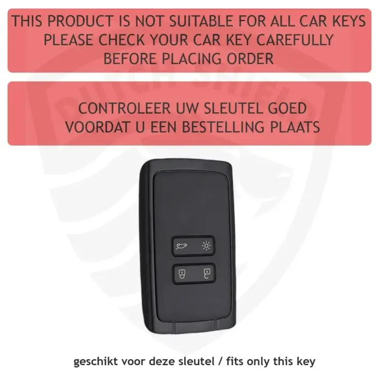 TPU Sleutelhoesje voor Renault wit A4