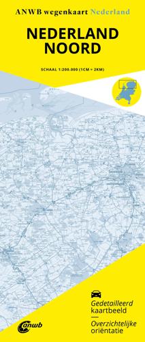 ANWB Wegenkaart Nederland Noord