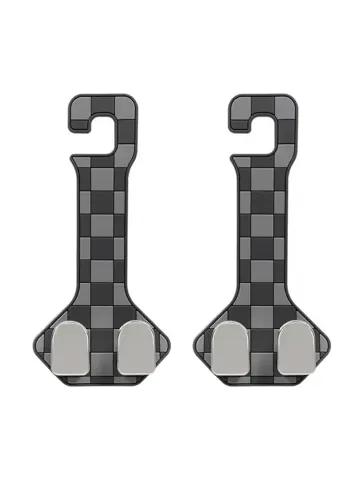 2x Auto Hoofdsteun Haak Duo