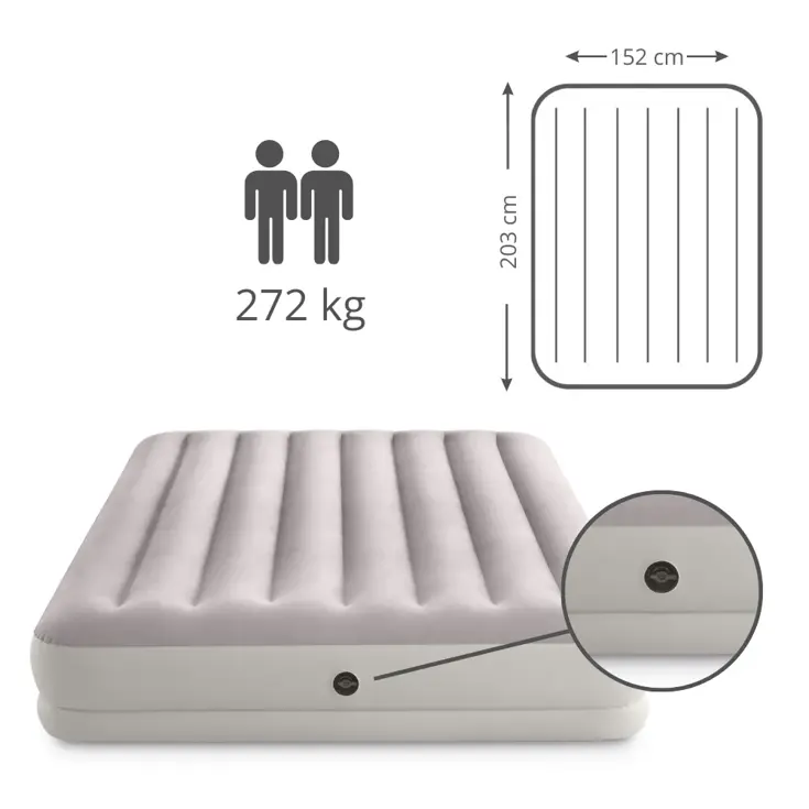 Luchtbed - Intex - 2P - 152x203 + Pomp