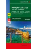 Wegenkaart Piemont - Aostatal