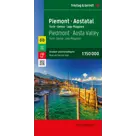 Wegenkaart Piemont - Aostatal