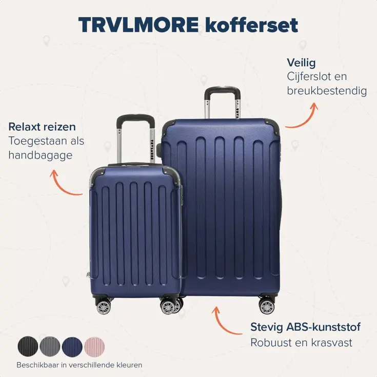 TRVLMORE Kofferset - 2 Delig - 38L