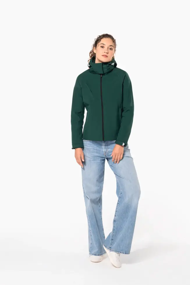 dames softshell jas - Afneembare capuchon