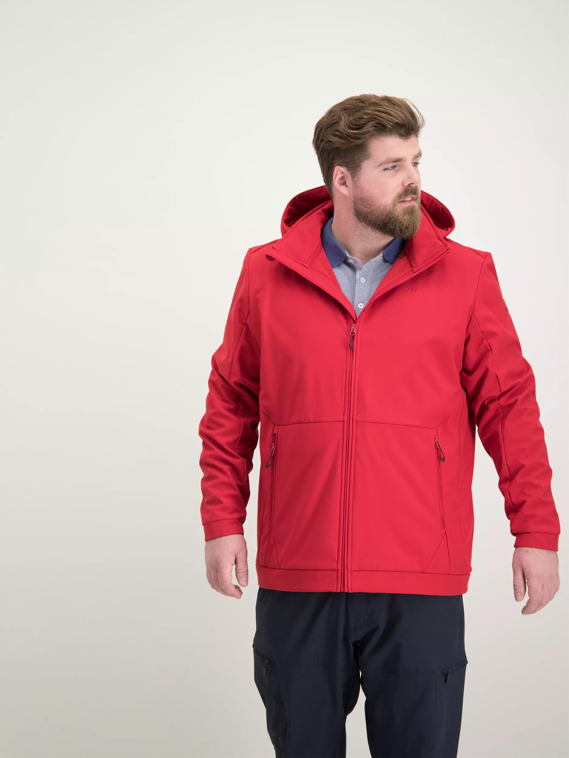 ANWB  Felix  Jas Heren  Softshell  Plus Size  Donker Rood main product image