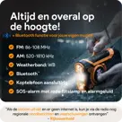 Noodradio met solar dynamo Bluetooth en powerbank