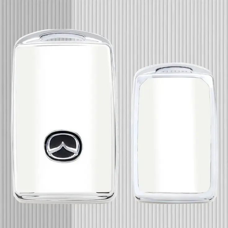 TPU Sleutelhoesje voor Mazda wit B4