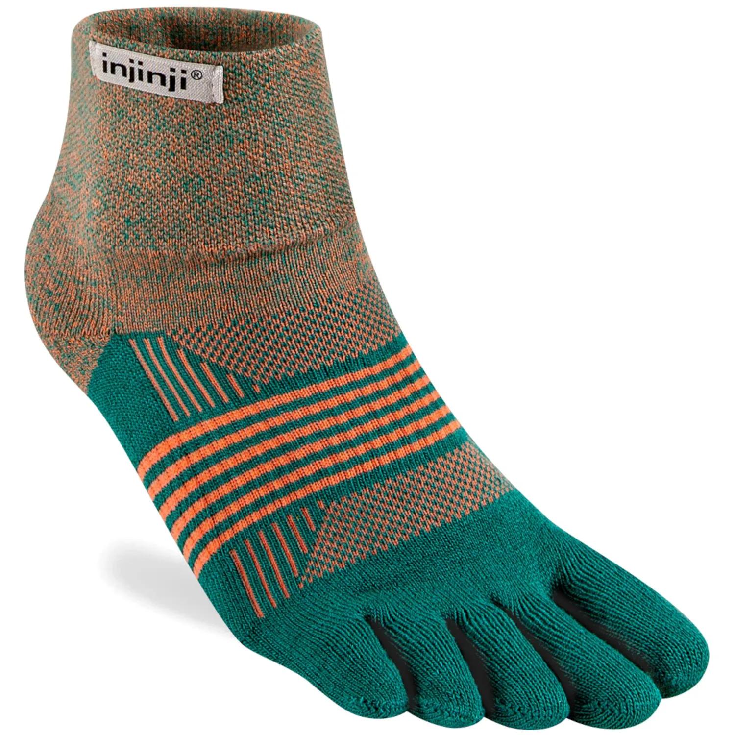 Injinji  Women's Trail Midweight Mini-Crew  Groen