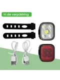 CUBE - Fietsverlichting Set - LED & Oplaadbaar