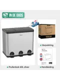 Avalo Prullenbak 3x20L - RVS