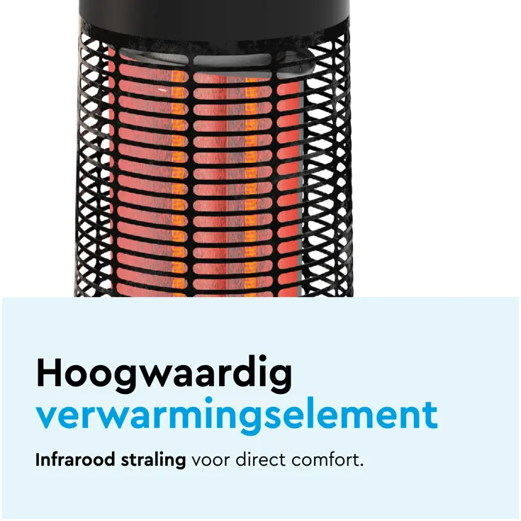 Terrasverwarmer tafelmodel infrarood 1200W