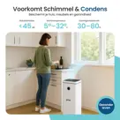 Luchtontvochtiger met App - 20L Per Dag - Wit