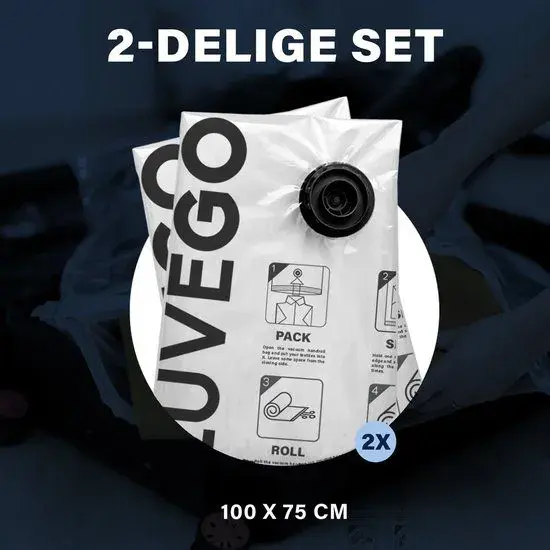 Luvego - Vacuümzakken voor Kleding - 2-Pack