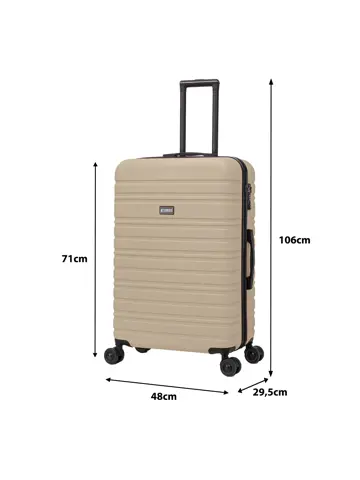 Reiskoffer L ABS 95L met TSA-slot en 360° wielen