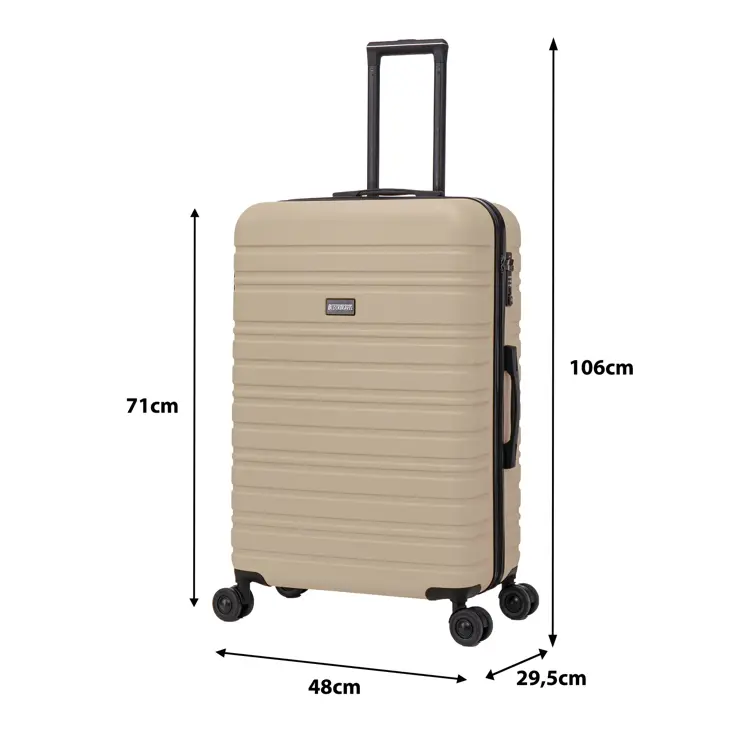 Reiskoffer L ABS 95L met TSA-slot en 360° wielen