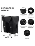 Fietstas Rolltop - Dubbel - Waterdicht