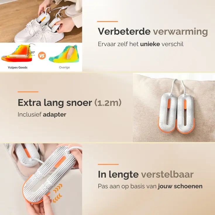 Vulpes Goods - Schoenendroger met Timer