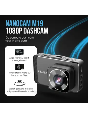 M19 2CH Dual Full HD 32gb dashcam