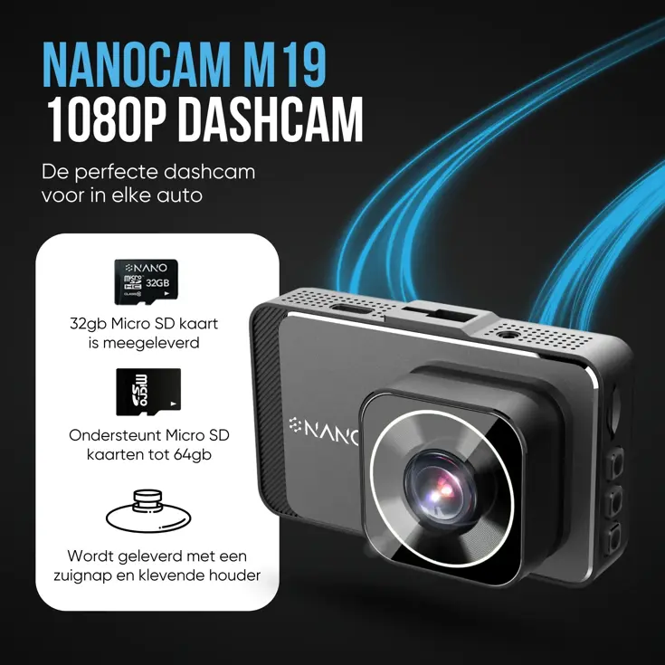 M19 2CH Dual Full HD 32gb dashcam