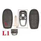 Smart key behuizing 2 knops geschikt voor Smart