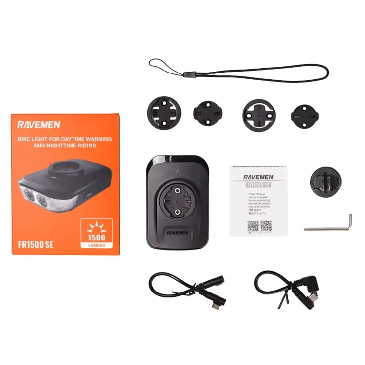 FR1500 fietsverlichting + Garmin Mount