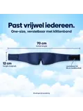 Zijden Slaapmasker - Verduisterend - Donkerblauw