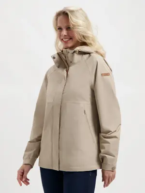 Skylar Dames - Hardshell Jas - Taupe
